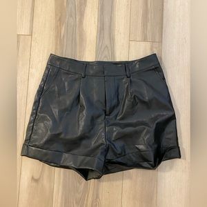 Never worn leather shorts